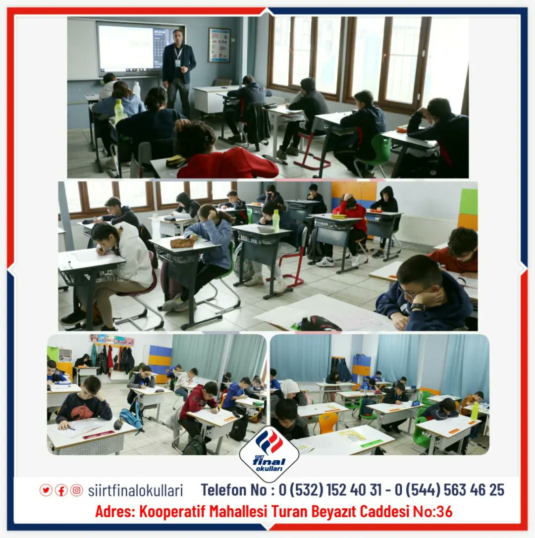 siirtfinal's tweet photo. Türkiye Geneli Final 1.tarama denemesi  tüm ortaokul kademesinde uygulandı. https://t.co/wsetaxzIhm