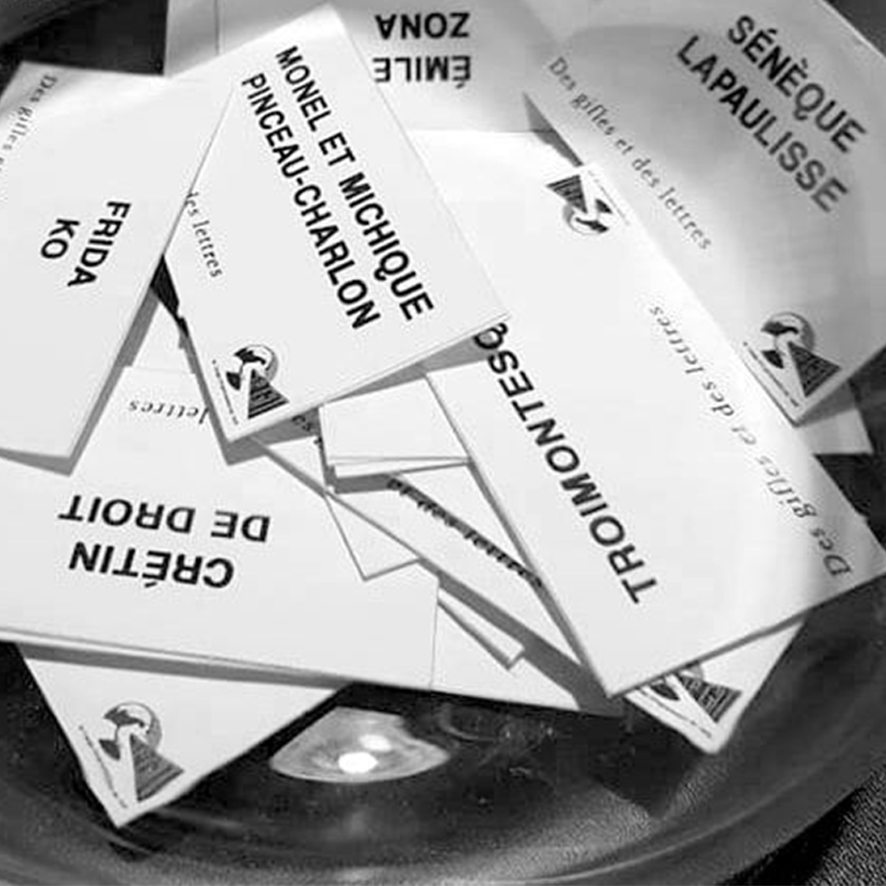 improGIT's tweet image. C&apos;est ce soâââââââr !
Sans Karim Rissouli mais... vous pourrez choisir votre cahier de vote pour départager nos catchauteurices.
Alors ? Serez-vous Nietzsche Tamère, Annie Ernaux Future, Platon Repas, Frida KO ou Arthur Schopinedebière ?