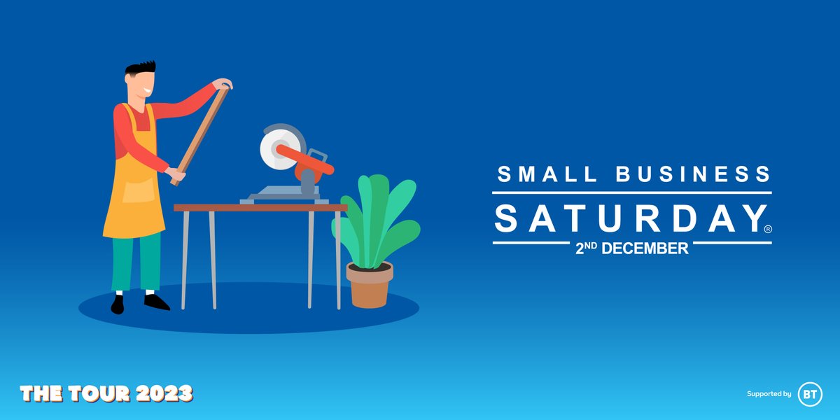 Will you join us on #TheTour2022? Alongside visiting 23 locations on the UK-wide roadshow, The Tour will also offer a jam-packed daily schedule of online content – including free workshops and mentoring! Find out more: smallbusinesssaturdayuk.com/the-tour #BTSkillsForTomorrow