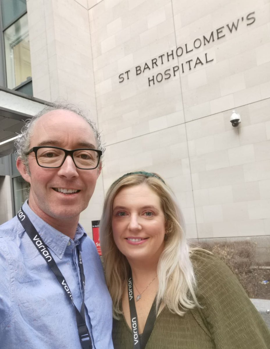 NICCBeamTeam's tweet photo. Two of our Radiographer Barry O’Hara & Sarah O’Hare are attending VUG UK & Ireland meeting this week in London.
Hosted by @NHSBartsHealth it’s a vital experience of learning as well as sharing good practice from our very own department.
☢️
#teambehindthebeams
#hyperarc #vug23 https://t.co/Uz4agXVb5z