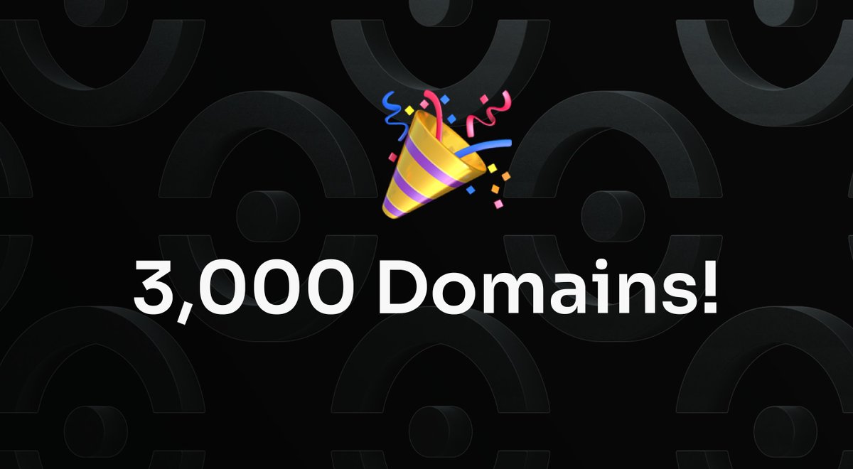 3,000 Domains registered 🤯

Thank you to the whole <a href="/Aleph__Zero/">Aleph Zero</a> community for this milestone! 🤩

To celebrate this, we are giving away 10 free domains to our community 🔥

To qualify, like and retweet this post and follow our account 👀

Good luck fam! ❤️