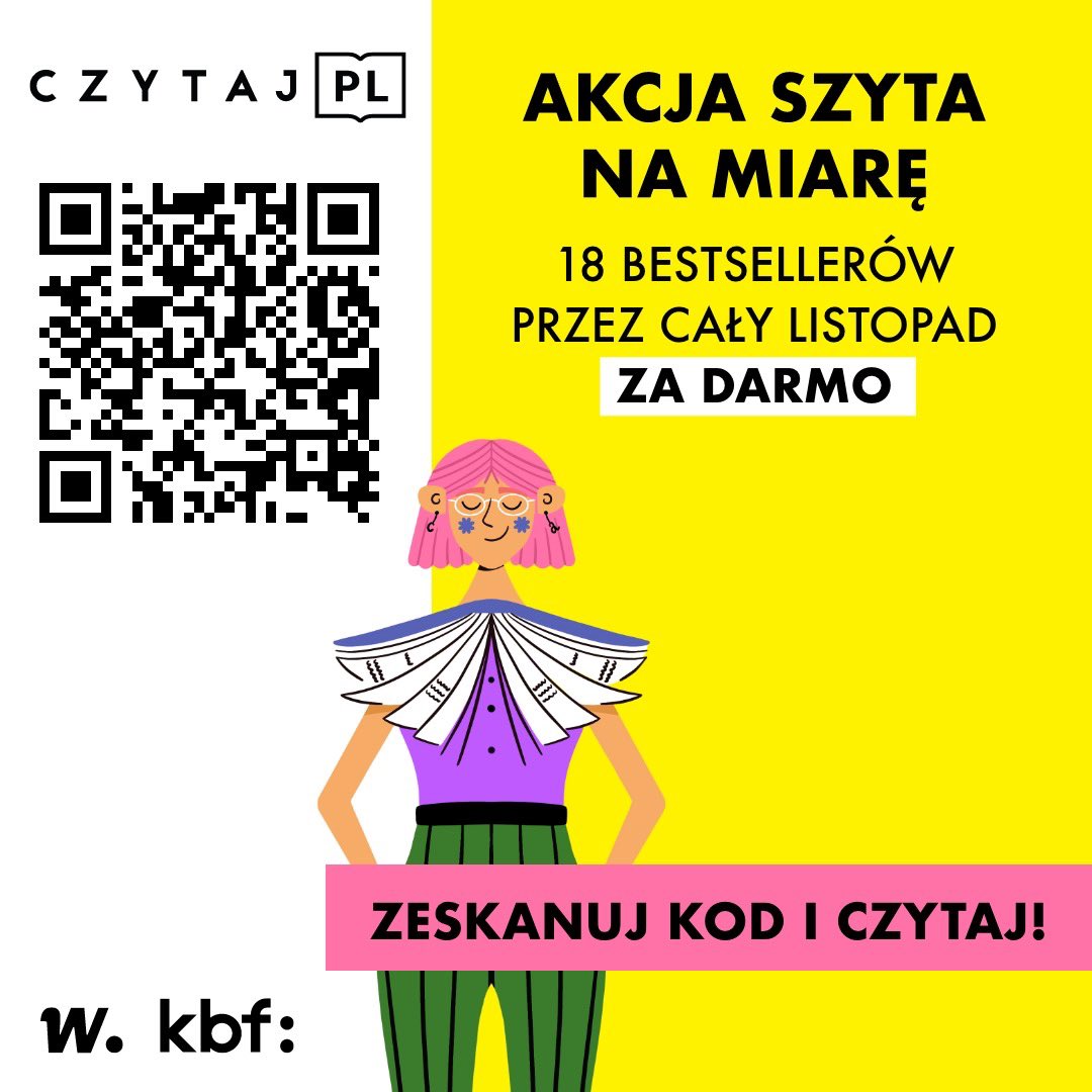 Przez cały listopad 18 ebooków i audiobooków całkowicie za darmo!!!

„Akcja szyta na miarę” 

@woblink_com 
@czytaj_pl 

#twitteroweksiążkary 
#TwitteroweKsiazkary

#czytajPL #czytajPL2023 #akcjaszytanamiare