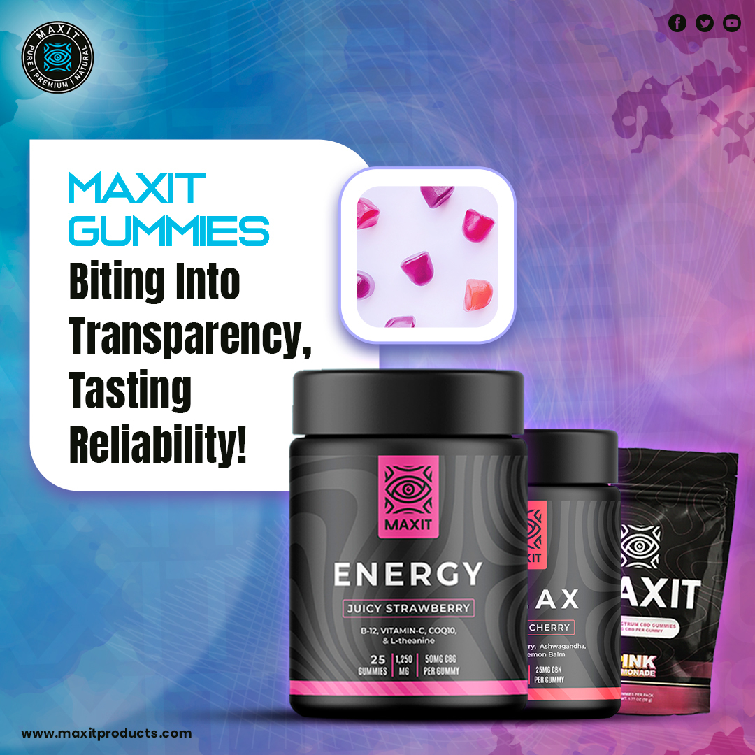 MaxitProducts's tweet photo. Indulge in guilt-free Maxit gummies - promise an unmatched fusion of excellence and trustworthiness. Experience the confidence of savoring transparent and reliable gummies.

Reach out to us now!
https://t.co/nGB6AQfHaB

#MaxitGummies #GenuineDelight #ReliableProducts https://t.co/ScLr00NDP3