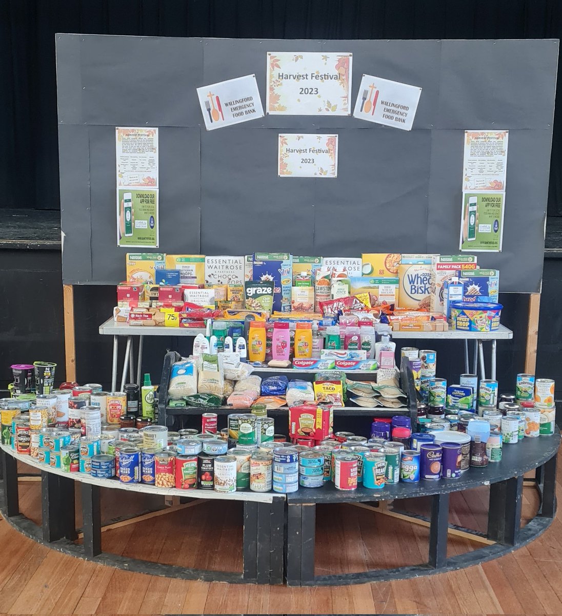 Harvest Festival food collection for the Wallingford Food Bank