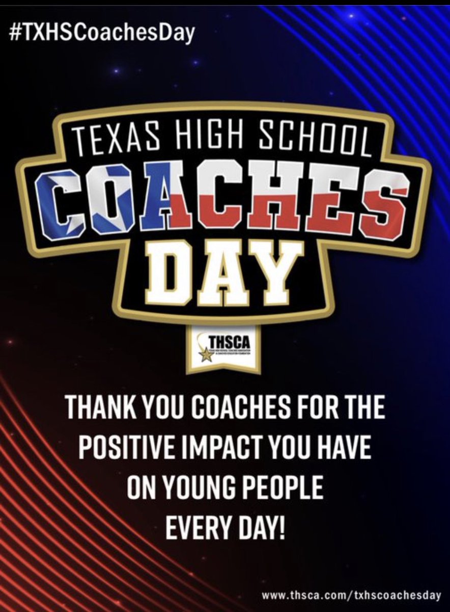 CoachSlater's tweet photo. Happy Texas High Coaches Day to our Bobcat Coaches and all the Coaches in the Great State of Texas!!! Middle School and High School Texas Coaches Thank You for All You Do! #DifferanceMaker #LifeCoach #TXHSCoachesDay @THSCAcoaches @FWISDAthletics @BenbrookBobcats https://t.co/TFT2xpkXkM