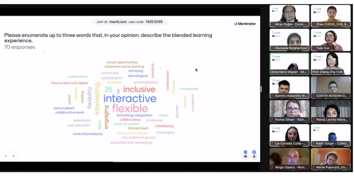 eteach_eu's tweet photo. 🌟 Session 3 of our e-Teach Certificate Training Program on "Blended Learning and Emerging Tech" was a hit! 

🤩 Thanks to our hosts and enthusiastic participants.

Stay tuned for Session 4 on "Digital Planning and Assessment" on Nov 7, 2023! 📚

https://t.co/1Tuw2shdwi https://t.co/kstyAhBRyI