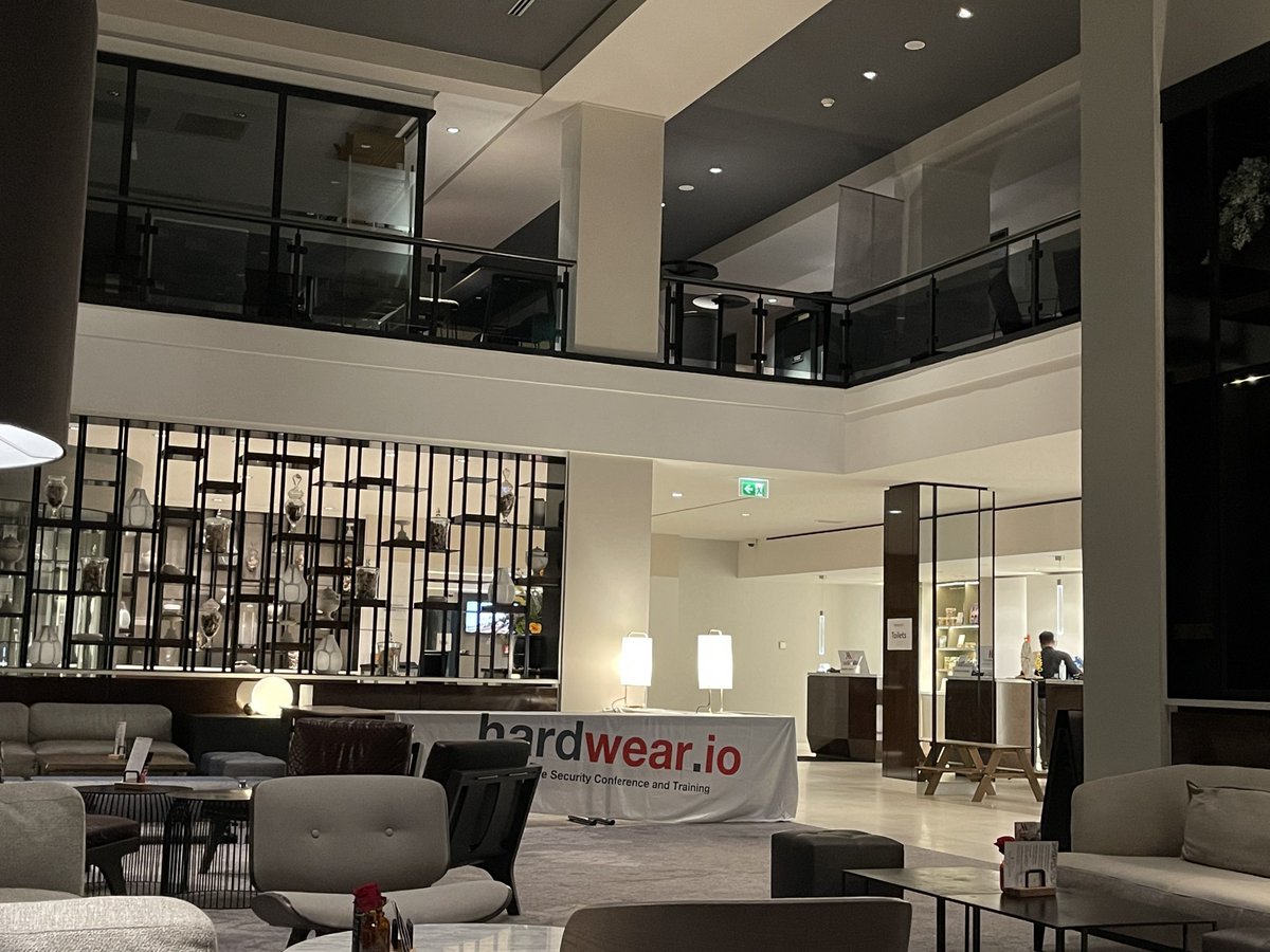 sickcodes's tweet image. Made it to Netherlands for @hardwear_io to participate in Google’s “Hardpwn” Hardware hacking event... 5am jetlag start to the day haha plus sun won’t come up til 8:40 wtf @ghidraninja @LennertWo @antriksh_s @jilles_com @code_byter lfg!