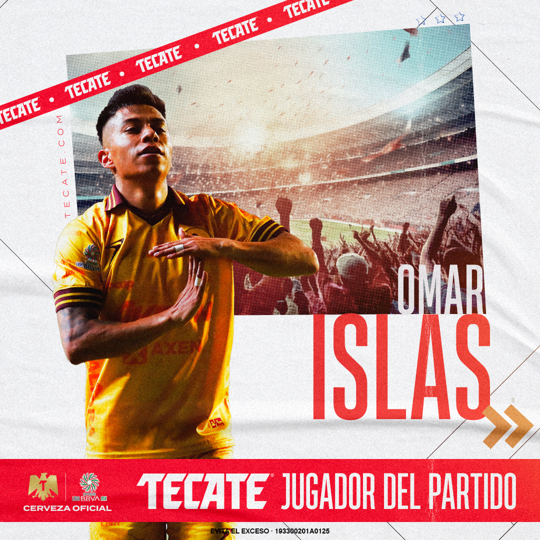 #JugadorDelPartido - <a href="/CervezaTecate/">Cerveza Tecate</a>

Omar Islas 🔝😎

El volante del <a href="/C_A_Morelia/">Club Atlético Morelia</a> fabricó el gol con el que los Canarios ingresaron a la Fase Final, donde disputarán el Play In como locales; ha sido un revulsivo para este equipo.

#TecateJugadorDelPartido | #CervezaOficial