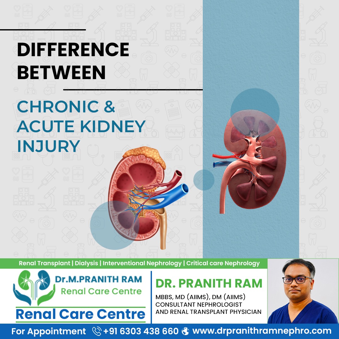 DrPranithram's tweet photo. Chronic kidney injury is gradual and long-term kidney damage, often irreversible. Acute kidney injury is sudden, often due to illness or injury.
consult Dr Pranith ram +91 6303438660 or visit our website : https://t.co/HXn9VkUmHM
#kidney #kidneycare #drpranithramnephrologist https://t.co/HO4QtGsg5R