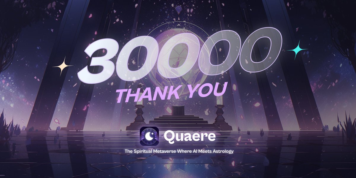 QuaereOfficial's tweet photo. 30k followers strong.
Our official website 1.0 is now live🔮. 
Dive into the mystical world at 👇
https://t.co/d5cUTJkVkD
Chance to be our Star Travelers✨
https://t.co/231dnzK9M8 https://t.co/DQhcXdrm8u