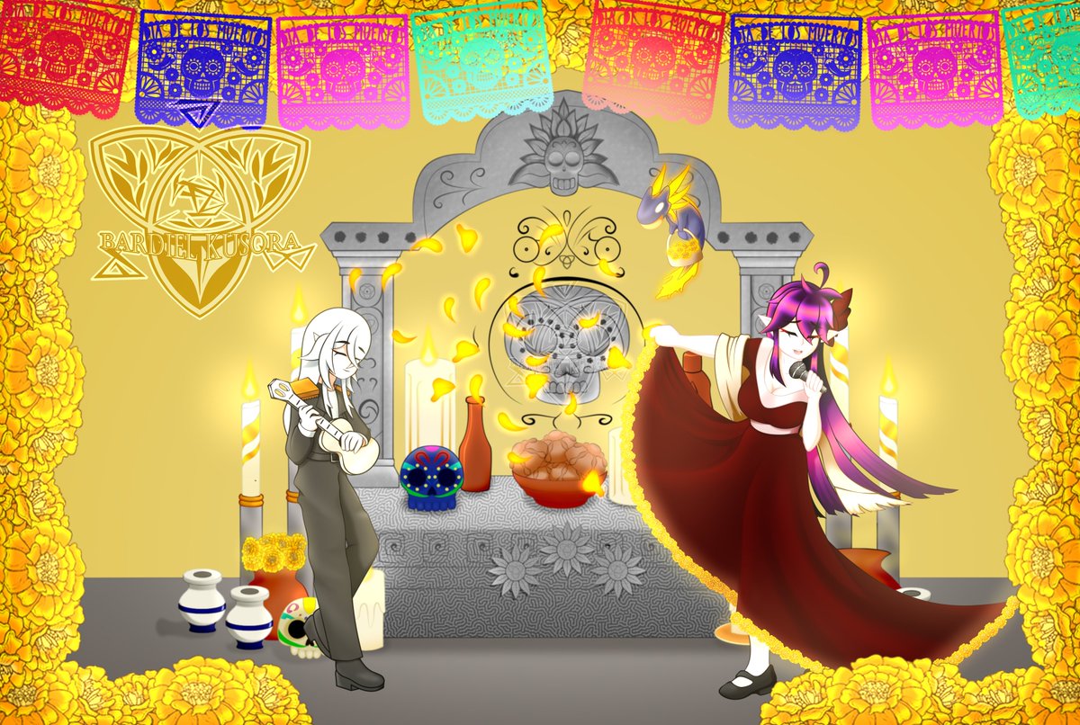 BardielKusora's tweet photo. FELIZ DIA DE LOS MUERTOS MIS PEQUEÑAS SOMBRAS, DISFRUTENLO (lo dice cuando ya esta por terminar el dia )
#DiaDeMuertos2023 #DiaDeMuertos
#BardiArt #QueenceART #SandalfonArt https://t.co/hy5rpQoWv5
