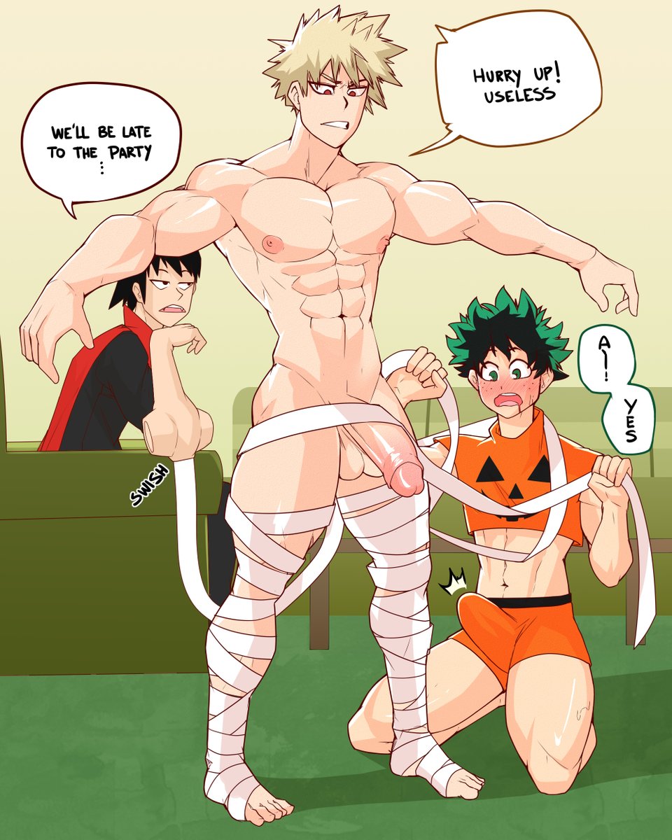 They're late for the party! just like me, Happy halloween guys! XD

#BokuNoHeroAcademia #rule34 #Halloween #Halloween2023 #gay #porn #BNHA