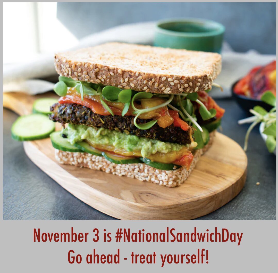 Everything outside of nature has to be invented. Some credit British🇬🇧statesman John Montagu, 4th Earl of Sandwich as the 'inventor' of the sandwich for having meat placed between bread so he could eat & play cards. 🤔 We'll call it an #innovation. Nov 3 is #NationalSandwichDay.