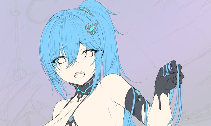 配信終了しました、お付き合いありがとうございました～
キャラの線画終わった～
ちょっと休憩してから背景整える! 