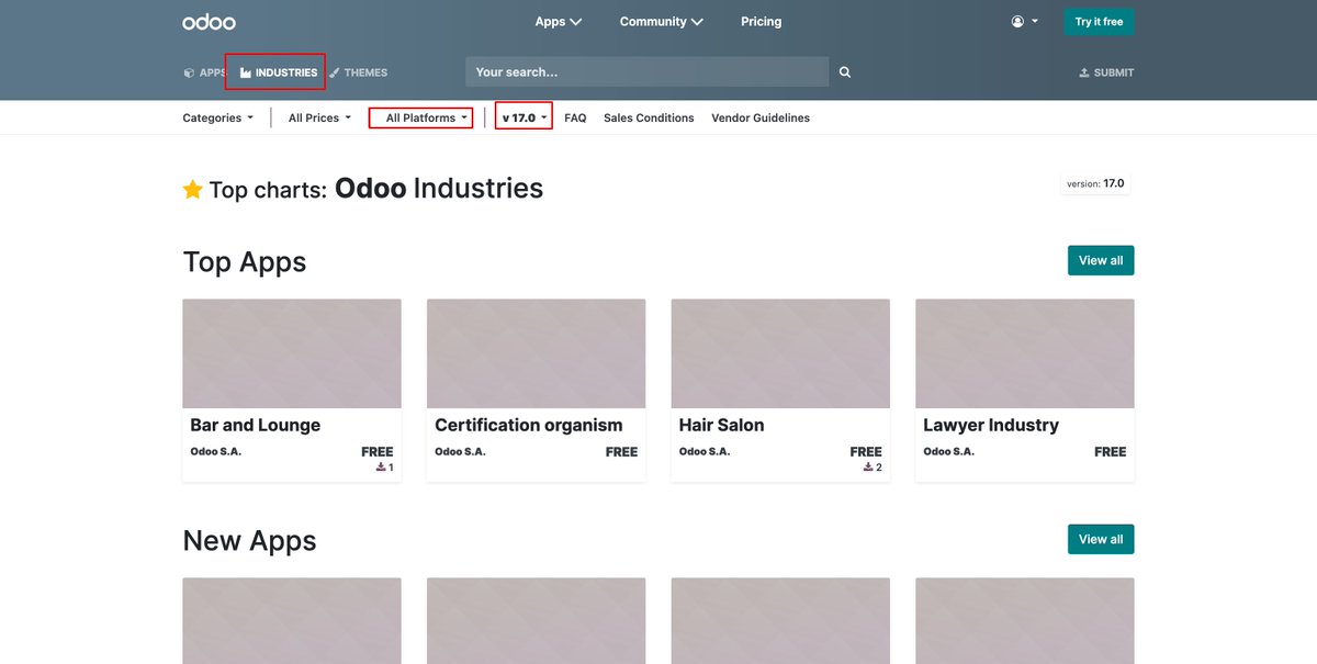 TurkeshPatel's tweet photo. New options for #odoo17 on #OdooAppstore with v17 app store are available now. #AlmightyCS https://t.co/TbeYwtibMZ