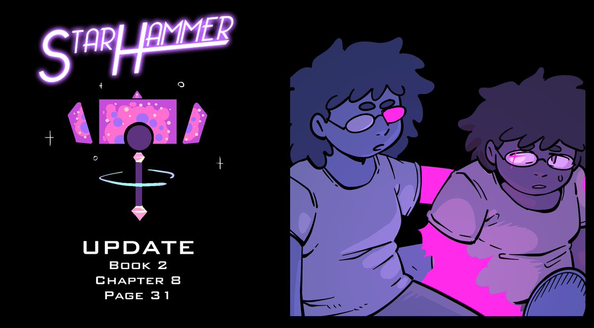 StarTeamGO's tweet photo. StarHammer has updated! 🌟🔨  

Izzy tells herself what she should've done today. 

https://t.co/ii1aeufzng

Support StarHammer on @Patreon! 💫✨  

https://t.co/VwFrHQ4p37  

#webcomics #Hiveworks #StarHammer https://t.co/PFyM6wWdme