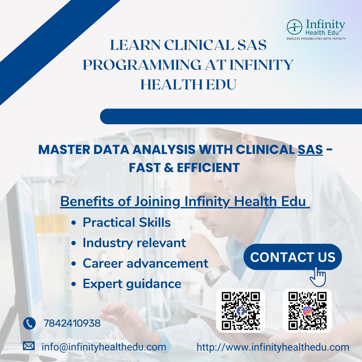 InfinityhealthE's tweet image. Embarking on an exciting journey to master Clinical SAS Programming at InfinityHealthEdu. 📊💉📚 Let's unlock the world of healthcare data and statistical insights! 💡💪 #sasprogramming #infinityhealtheduinstitute #dataanalysis #LearningJourney