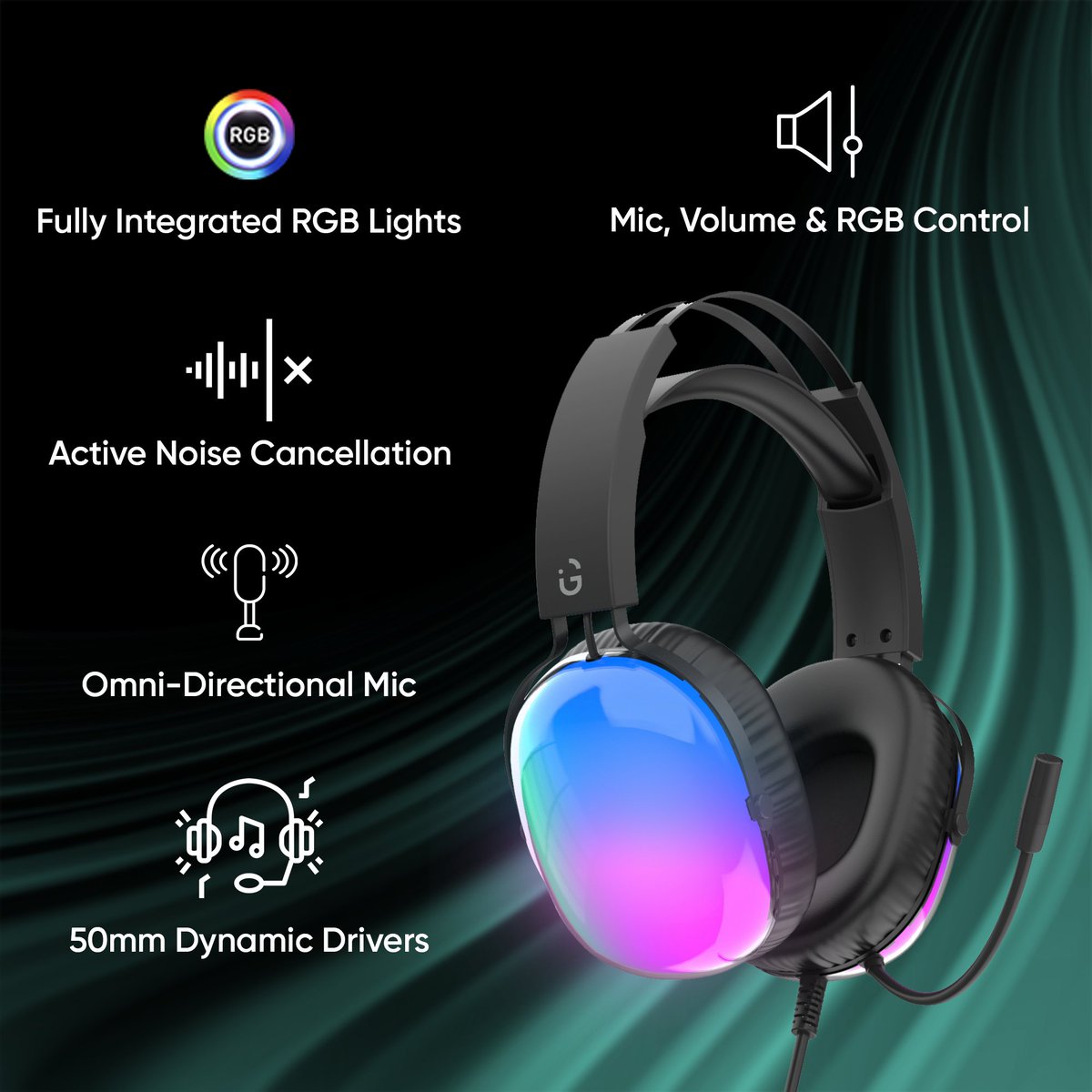 Introducing iGear Falcon Wired Gaming Headset with ANC, RGB lighting, a 360° rotatable mic, 50mm drivers, and a 2-meter multi-jack cable. To buy or to know more, visit igearworld.com #iGearGaming #iGearWorld #iGearLifestyle #SeriouslySmart