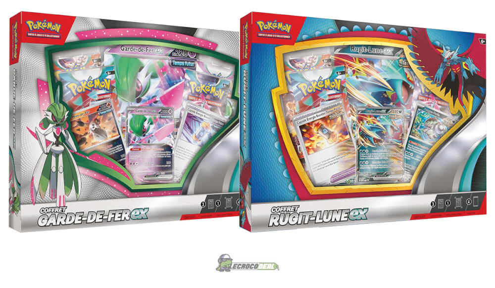 Alerte #Pokémon #EV04 : les nouveaux coffrets 4 boosters Novembre 2023 de Garde-de-Fer et Rugit-Lune ex sont en précommande sur Amazon à 26€ (modèle aléatoire).

➡️ Alerte : amazon.fr/gp/product/B0C…