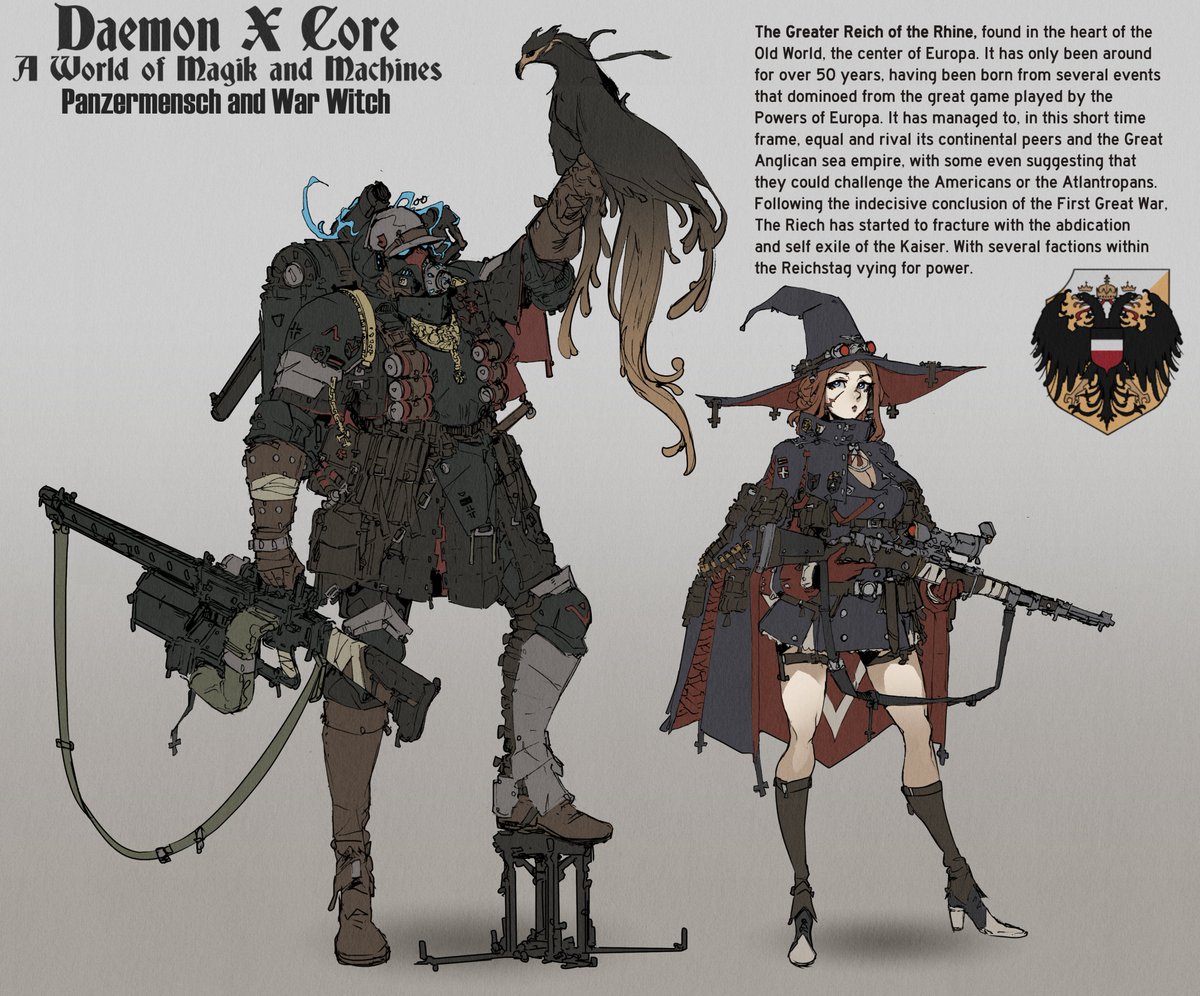 MinisterOvVox's tweet photo. I just kind of want to draw mechs, knights, and anachronistic tactical fantasy guys. https://t.co/1YvmEdnanG