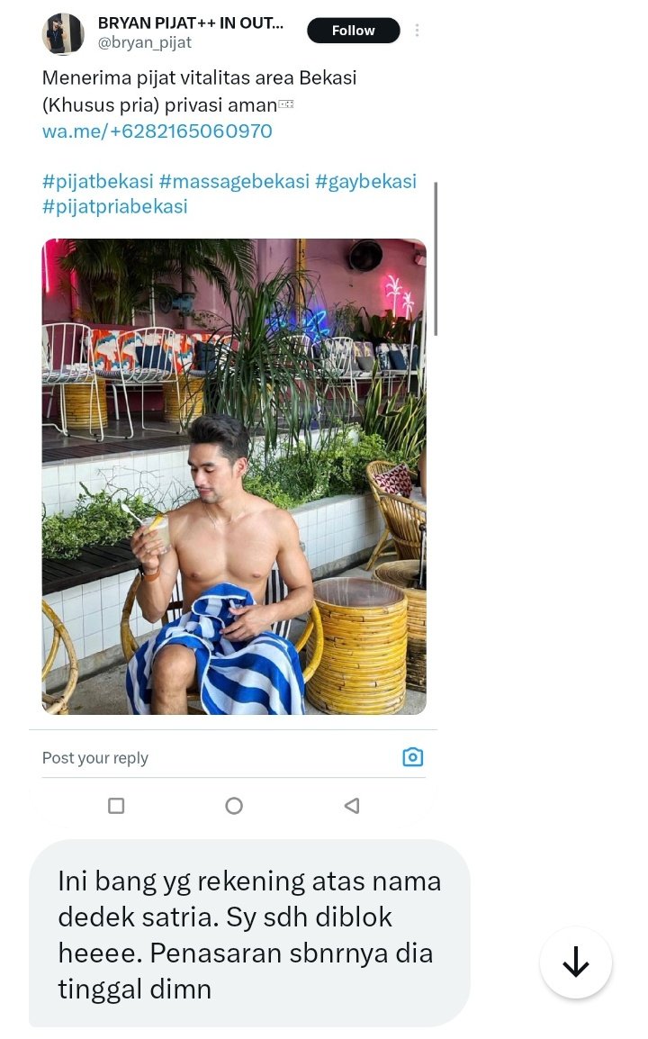 BoyTopBig's tweet photo. Rekening atas nama DEDEK SATRIA 

Wah naik daun ini no rekening udah byk nelen korban https://t.co/8cihkk4maN