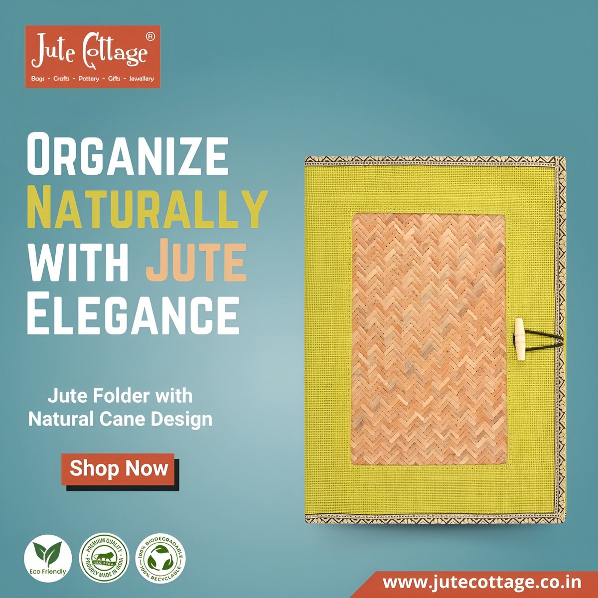 JuteCottage1's tweet image. Jute Folders that will keep your documentation organized. 
Designer Jute Folders will add a pop of color to your workspace. 
Buy now: shorturl.at/knX57
Visit our website: jutecottage.co.in

#jutecottage #folders #folderdesign #wallet #jutewallet #walletbox