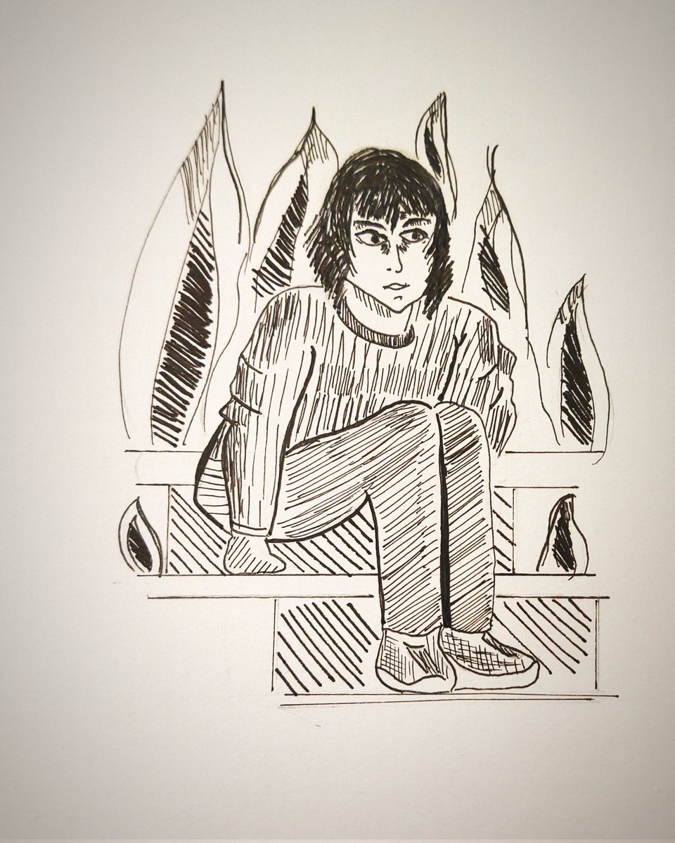 Day 31: Fire
Cerrando fuerte ese inktober. 

Me pasé por un par de días, pero creo que surgieron excelentes reflexiones. 

Muchos aprendizajes interesantes. Seguimos practicando. 

#inktober2023 #SILENTHILL #silenthill2