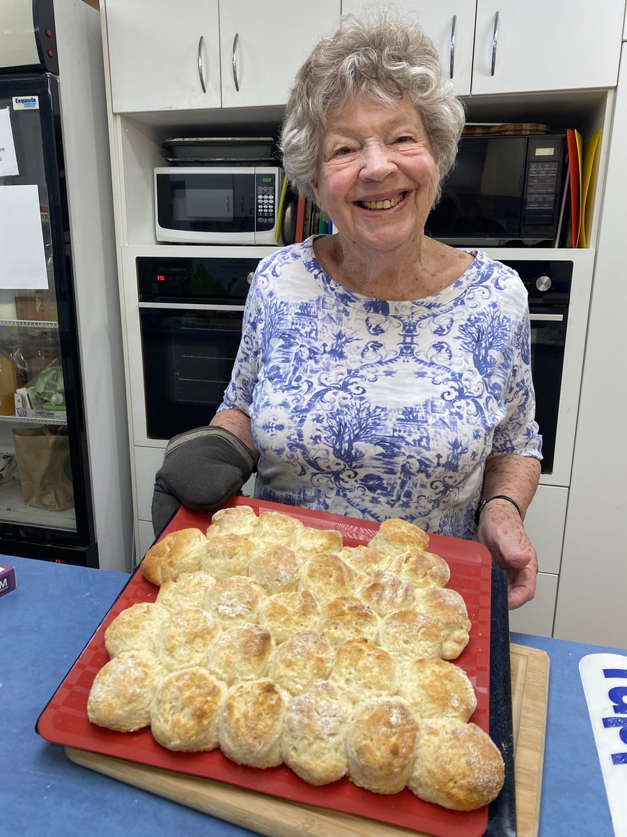 CBRFoodie's tweet photo. Talking scones with the amazing Frances (head Devonshire Tea Scone Baker at Kippax Uniting Church in Holt), the wonderful @YvetteSBerry, &amp; the inimitable &amp; entertaining @lishfejer. They’re looking forward to the inaugural #Canberra Scone-Off on Sat 18 Nov! https://t.co/YpG5Wq6E1m https://t.co/abvHyDqBaV