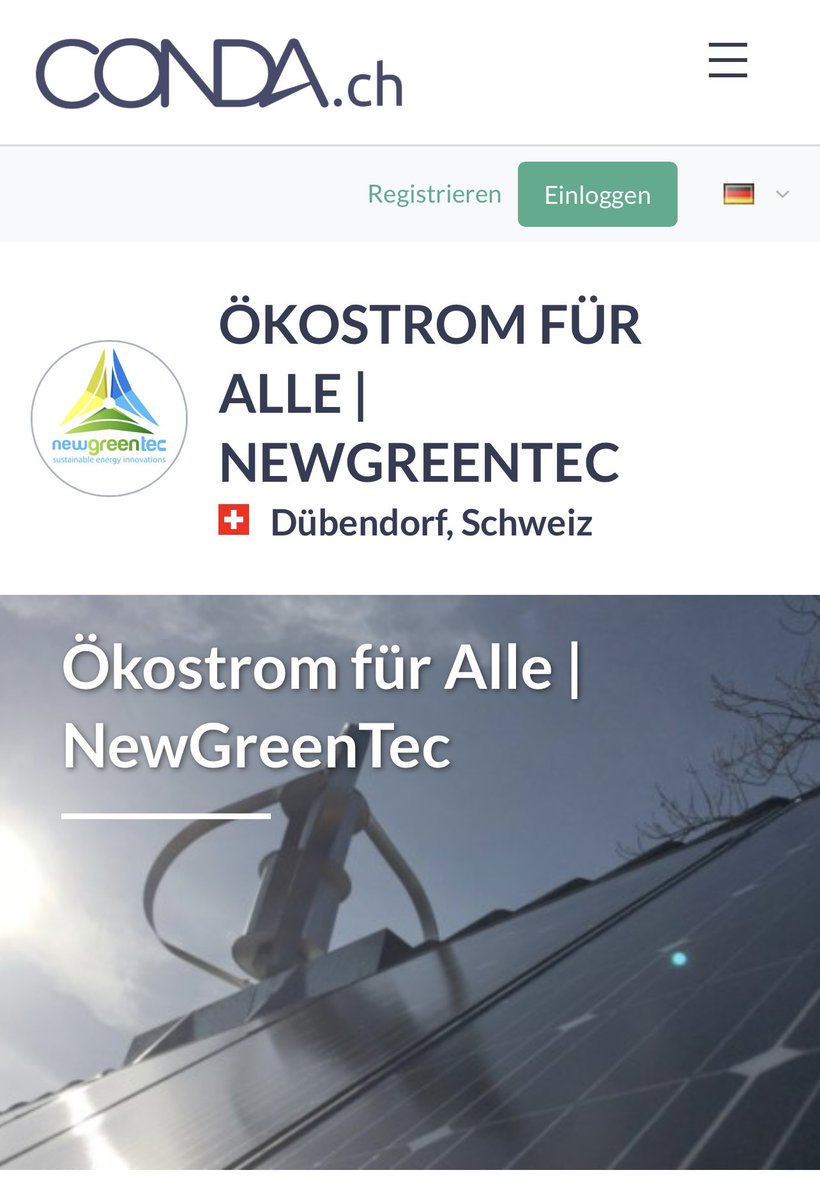 fridostutz's tweet photo. In die Zukunft der erneuerbaren Energien investieren!
✅ Schweizer Startup
✅ bequem online &amp; digital investieren
✅ Keine Transaktions- oder Bearbeitungsgebühren
✅ schon ab 350 CHF Mindestinvestition

NewGreenTec International AG auf der Crowdfunding
--> https://t.co/CsAiSvztPY https://t.co/s8uU7UCmX9