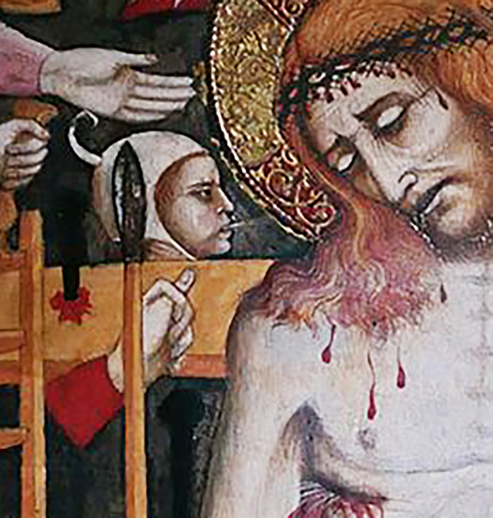 İtalya'da 14. ve 15. yüzyıla ait bazı tasvirlerde İsa'yı çevreleyen çile aletleri arasında alay etmenin parçası olan bir el hareketi dikkat çekiyor: far le fiche ("incir yapmak")

Roma'da verimlilik ve iyi şans için kullanılan bir işaret olsa da 14. yüzyıl ortalarında İtalya'da