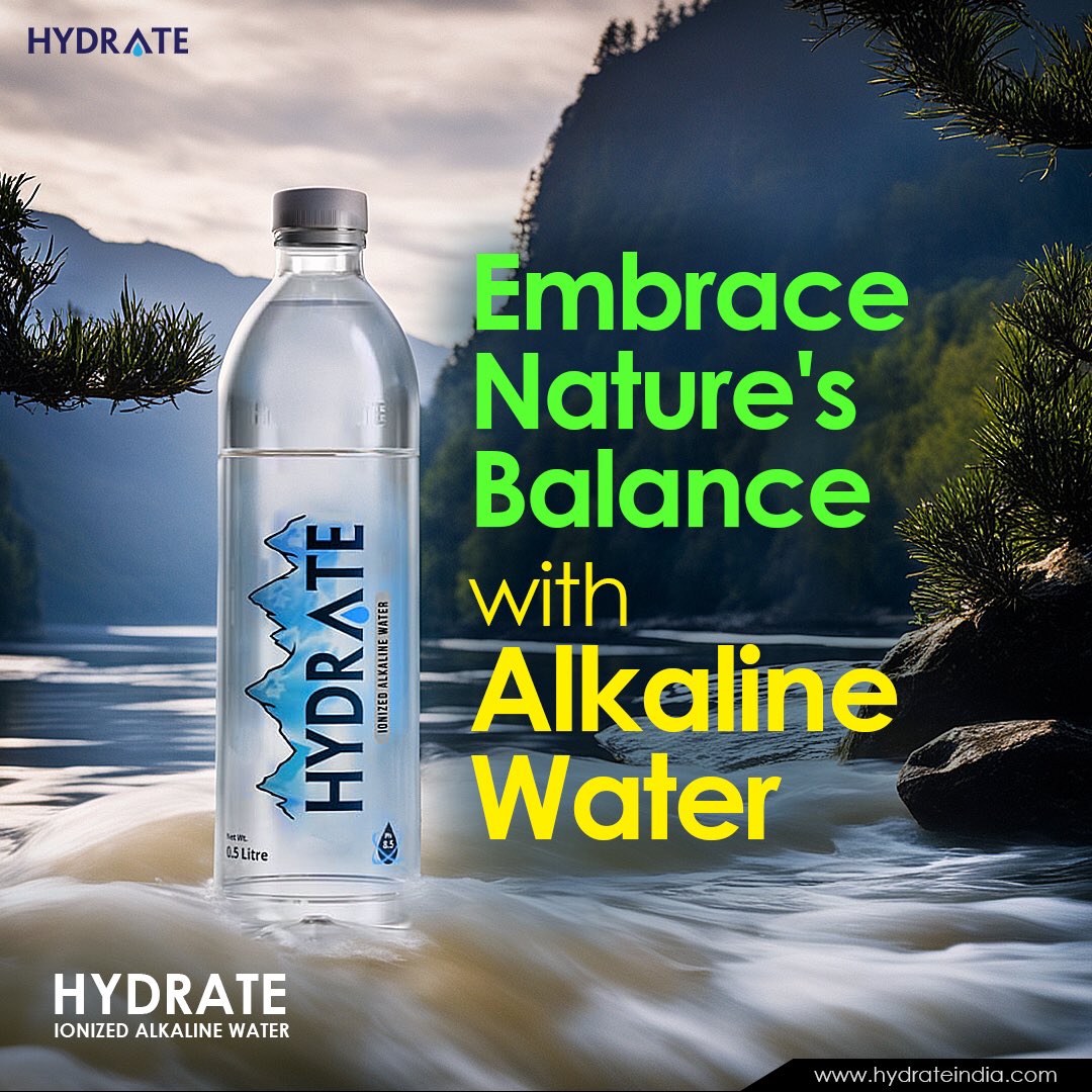 Harmonize with Nature’s Balance ✨
Water in its pure form 💧
Buy now: hydrateindia.com/collections/bu…

Also Available on @amazondotin & @flipkart 

Stay hydrated, stay refreshed with Hydrate Alkaline Water 💧 

#HydrateWater! 💙💦
#Hydration #StayRefreshed #PremiumWater #hydrateindia