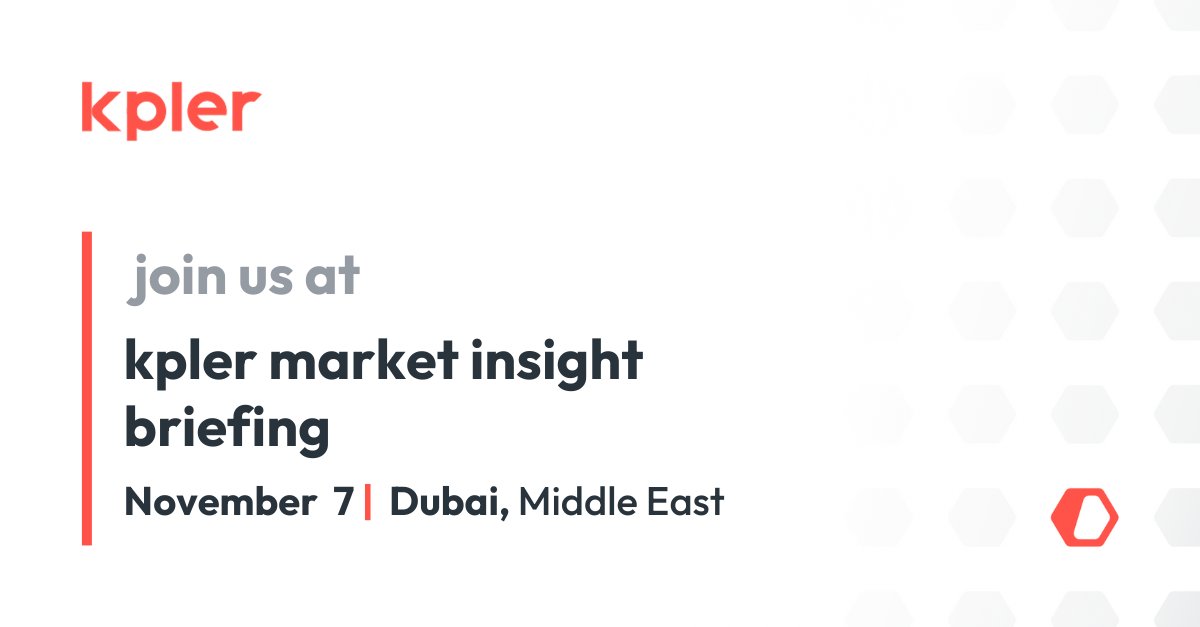 Last chance to join Kpler expert speakers in #Dubai for insights on the Middle East's impact on crude, products, and freight markets. Hear from Jonathan Leitch, Matt Stanley, and Matt Wright, each with decades of industry experience. Register now: kpler.com/event/kpler-in… #kpler