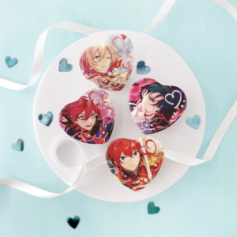 あんスタ 司 ハート缶 12点 新品☆あんスタ☆Knights【朱桜司】ハートカンバッジ☆ハート缶