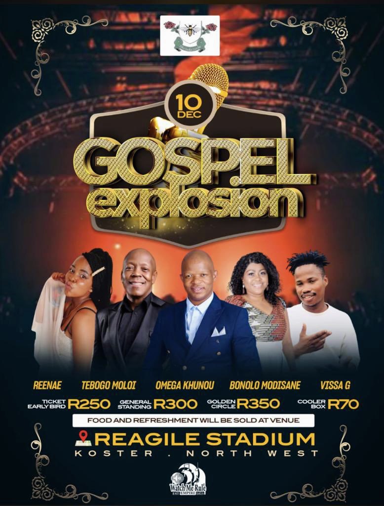 OmegaKhunou's tweet photo. KOSTER K5 MABONENG🤩🤩MY HOME SWEET HOME🕺🕺
10 / Dec / 2023 we are at REAGILE STADIUM and tickets are available now at Computicket &amp; Shoprite ✅✅👍👍.

Can’t wait to sing “KA LETSATSI” with MY HOMETOWN PEOPLE ❤️❤️🕺🕺🔥🔥

#mororiseng https://t.co/tJ3Q7lyQDh