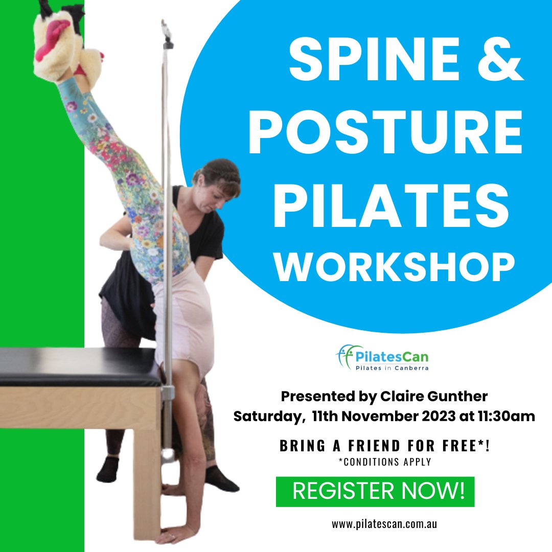 pilatescan's tweet photo. Discover the Power of Pilates for a Stronger Spine &amp; Better Posture!

Join Claire Gunther on Saturday, 11 November, 2023, at 11:30 am for our Spine &amp; Posture Pilates Workshop. Link here > https://t.co/QpanvONEBX

#PilatesWorkshop #SpineAndPosture #BetterHealth https://t.co/69v1toEnIw
