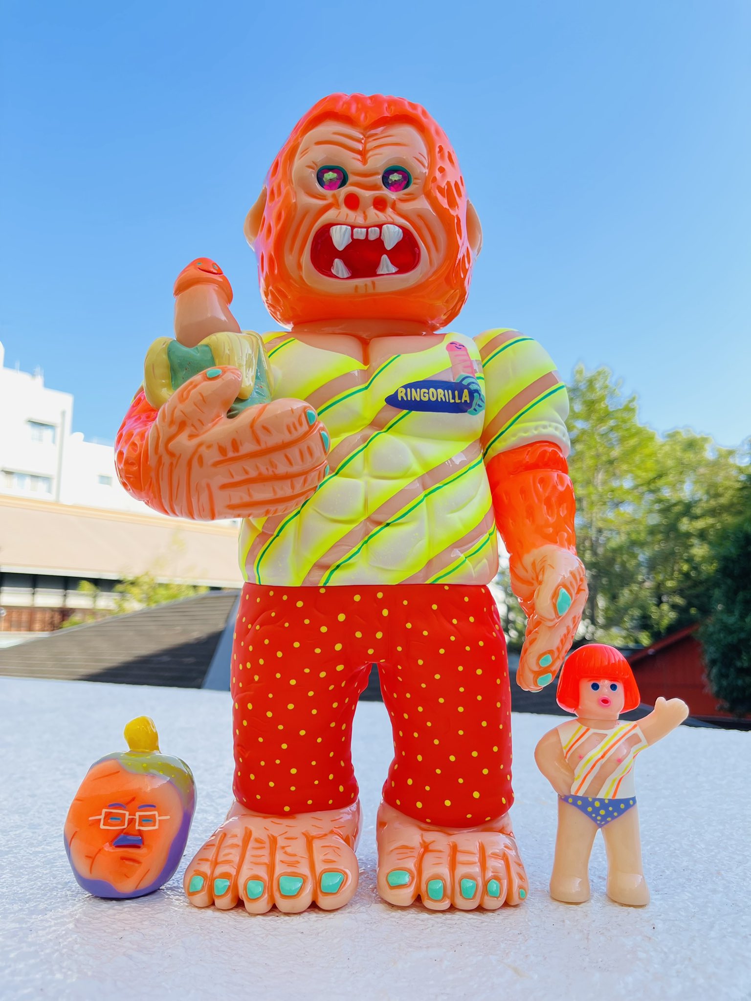 【超激レア！88個限定】デハラユキノリ リンゴリラ第8弾 パーティーボーイ リンゴリラ RINGORILLA デハラユキノリ ソフビ 【超激レア！88個