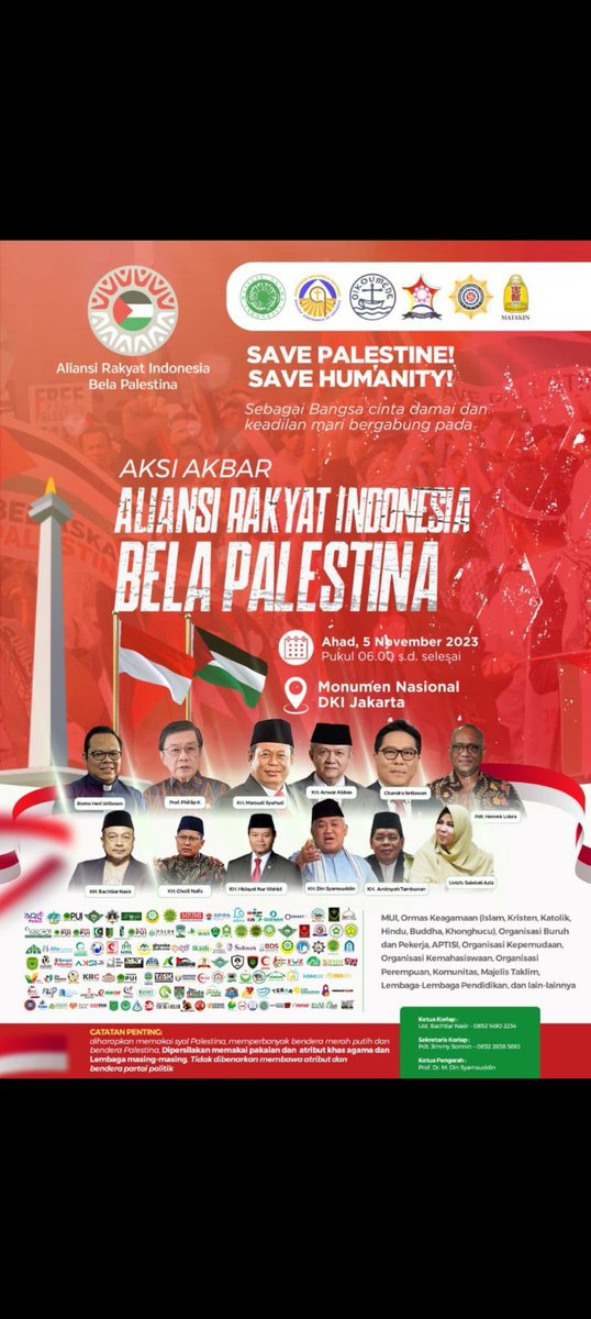 Tak perlu banyak narasi
Gak pake basa-basi

Monggo yang hendak hadir!

#SahabatPalestina_ID