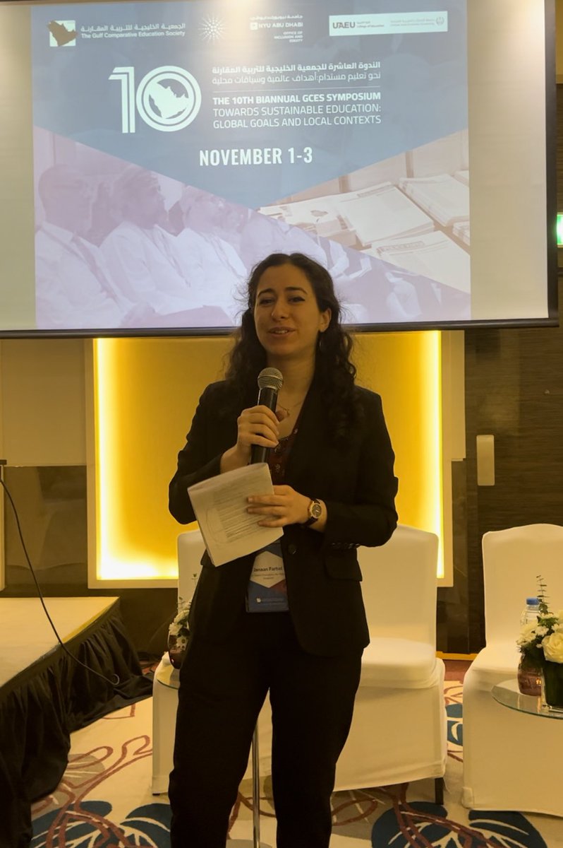 Day 3. It’s the final day of the 10th Biannual GCES Symposium! Janaan Farhat from <a href="/AlQasimiFound/">Sheikh Saud bin Saqr Al Qasimi Foundation</a> kicked off the day with her welcoming notes.

#GCES2023