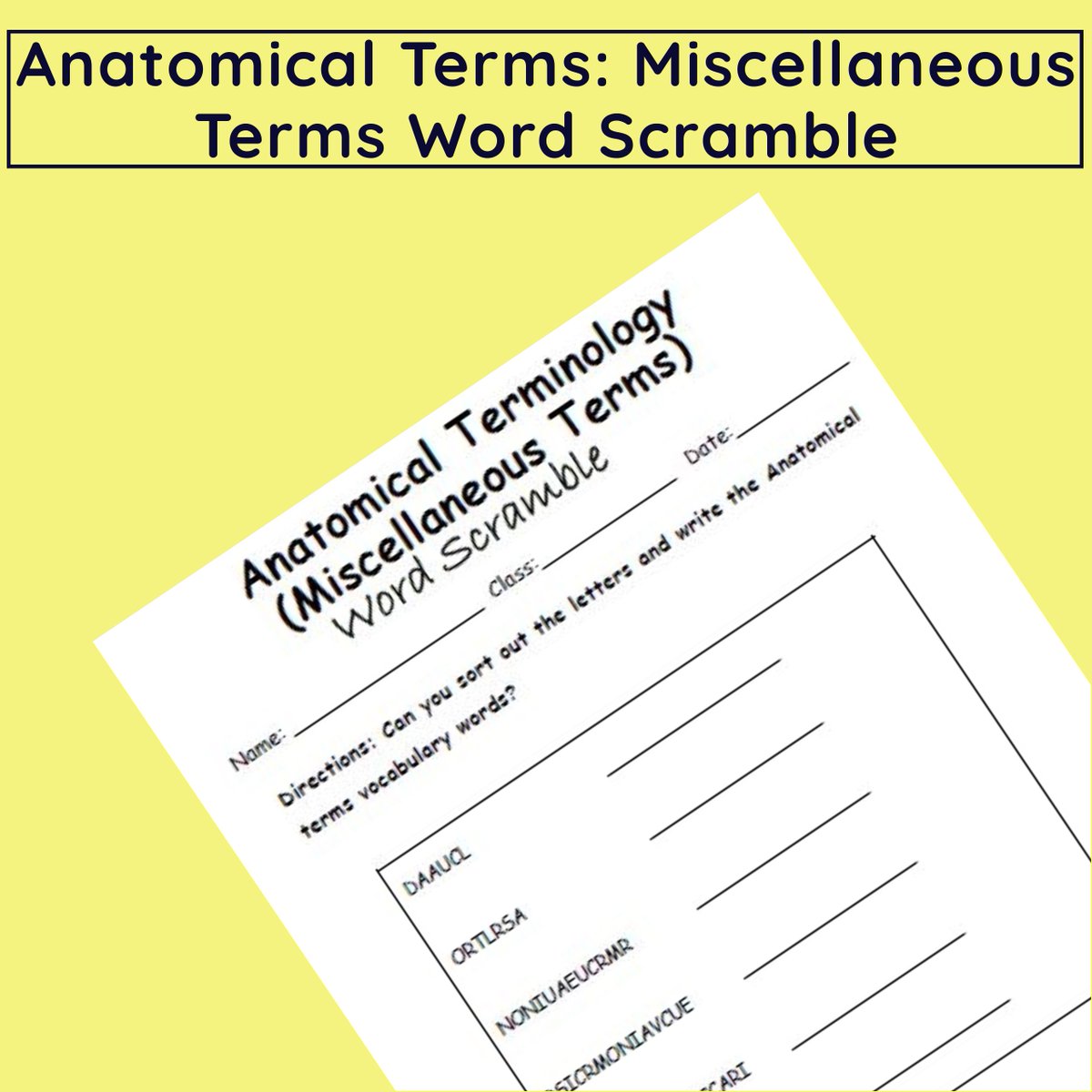 Hi, 
Download this complimentary resource offered by @dentaleduhub 
#wordscramble #anatomy #wordjumble