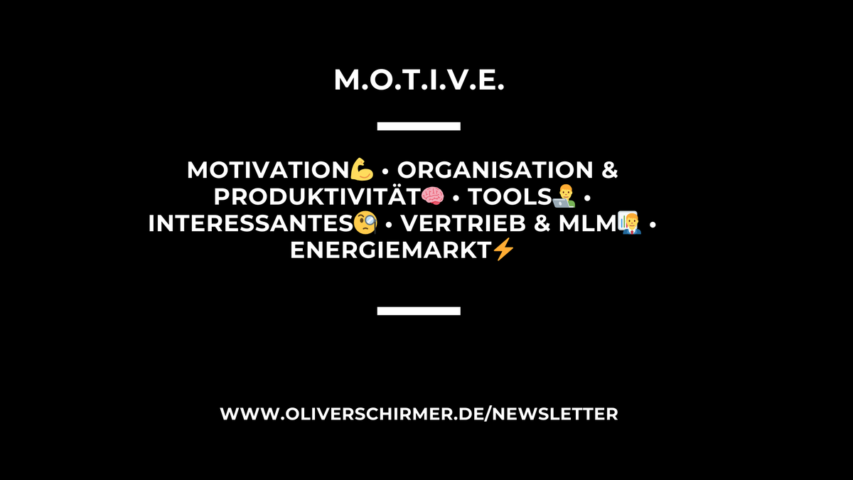 Die M.O.T.I.V.E. E-Mail #2

tinyurl.com/ypol2v3n

 👉 Links in der BIO