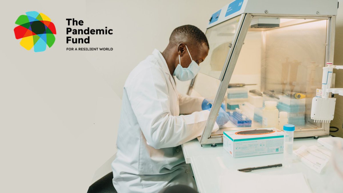 Pandemic_Fund's tweet photo. 19 projects selected by the Governing Board of the #PandemicFund will receive funding to progress #PandemicPPR by strengthening:
🔎disease surveillance + early warning, 
🔬laboratory systems, &amp; 
🧑‍⚕️health workforce

Learn about the selected proposals: https://t.co/yFMAzH1zII https://t.co/SxkIYaGqAo