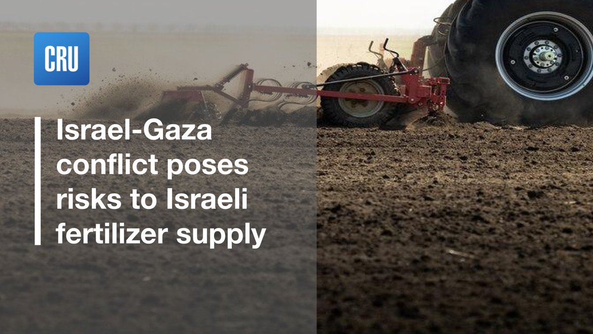 Israel is a key player in the phosphate and #potash markets, with substantial resources and a significant share of global production. The Israel-Gaza conflict's proximity to critical export ports, like Ashdod, poses potential challenges for the export of these #fertilizers,