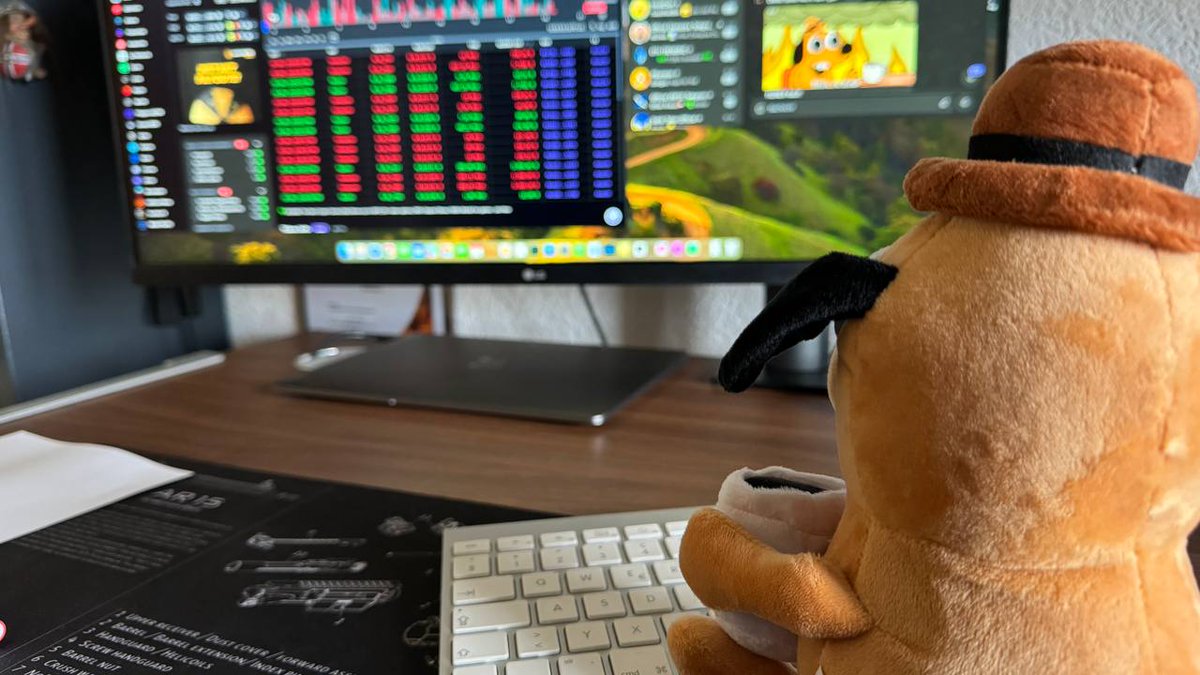 LuckyLuQe_LI's tweet photo. Our #fine dog is gazing at the #Fine chart and says: Everything is fine! πΆππ Wish everybody a good morning. #cryptocurrency #bitcoin #crypto #blockchain #btc #ethereum #forex #fine #memecoins #ethereum #xrp #binance #coinbaseexchange #SHIB #doge https://t.co/Hq2GbFG6Xq