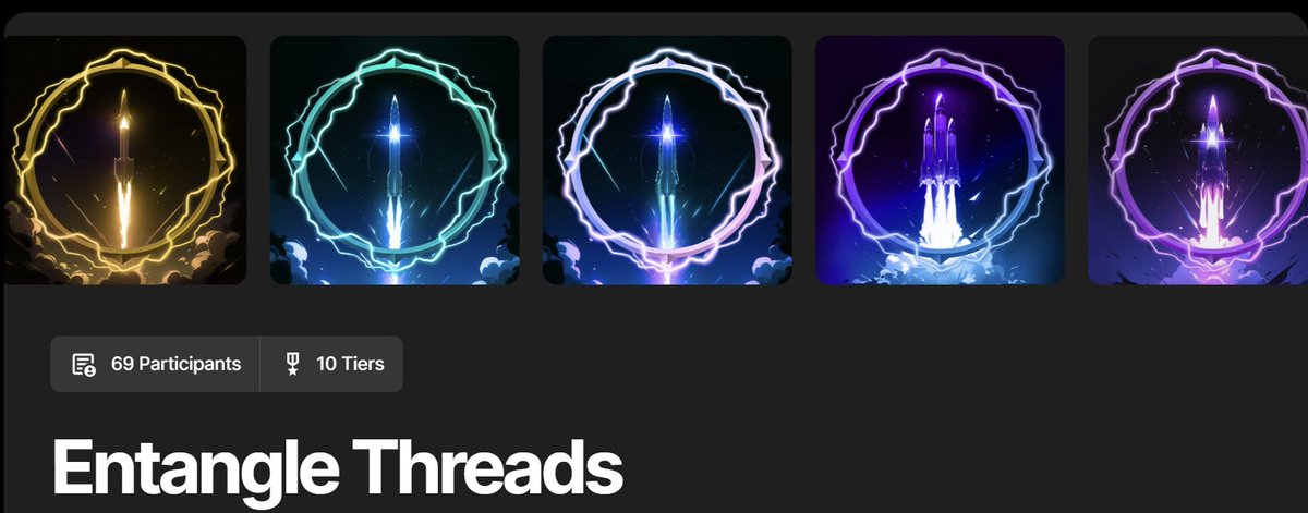 devdosomething's tweet image. Dont lie, the badges look epic right?
Not that hard to get as well, that is, if you are persistant. 
#entangle #rep3 #defi #gamification #entangleprotocol #ngl #nft