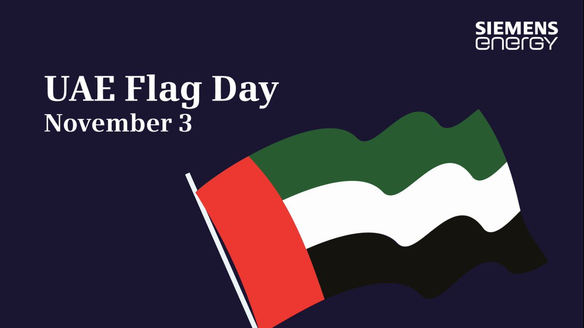 I'm honored to be part of this visionary nation, committed to a sustainable future. At Siemens Energy, we're dedicated to powering the UAE's ambitions with innovative energy solutions. Let's stand united under the UAE flag, working toward a brighter, more sustainable future. 🇦🇪
