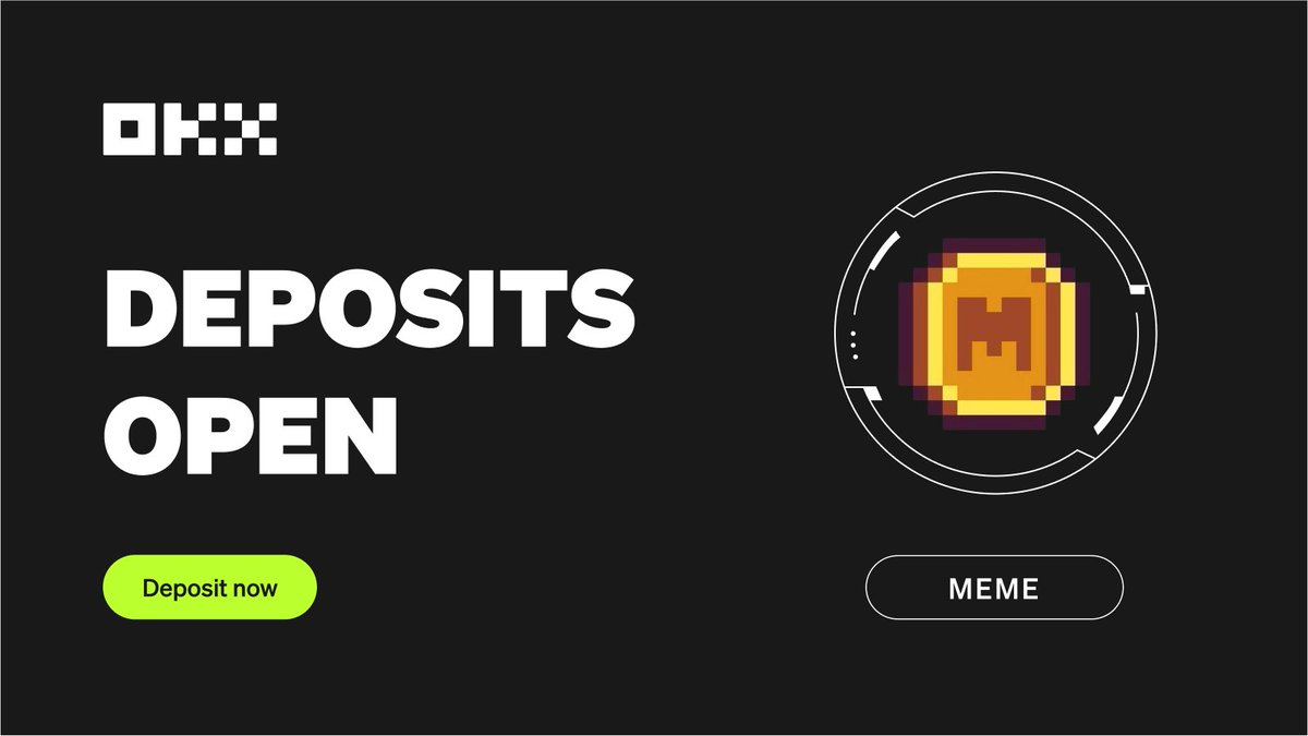 #Memecoin listing alert 🚨

$MEME <a href="/memecoin/">Memecoin</a> by <a href="/Memeland/">Memeland ❤️ Memecoin</a>, an #NFT ecosystem and web3-focused venture studio created by <a href="/9GAG/">9GAG ❤️ Memeland</a>, gets listed on #OKX!

▶ Deposits: OPEN 🟢
📈 $MEME/USDT Spot Trading: 8:30 am Nov 3 (UTC)

Learn more: bit.ly/3MpGSta