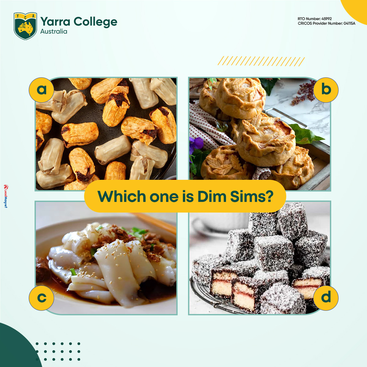 yarracollegeaus's tweet photo. Guess which one is Dim Sims ?
Comment Below π
.
#australia #food #dish #dimsims #Melbourne #quiz #guess #Foodie https://t.co/WadhTxfb43