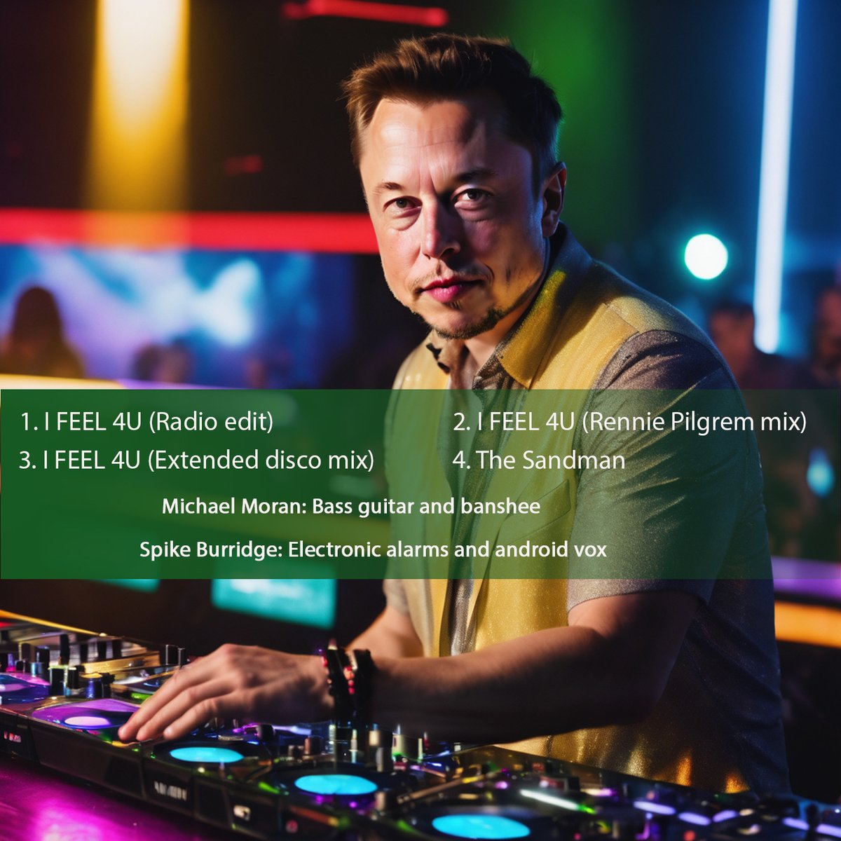 The latest, and some people are saying greatest, Sons of Ken single is out today. Come for the innovative AI stylings, stay for the big fat beats. sonsofken.bandcamp.com/album/i-feel-4u