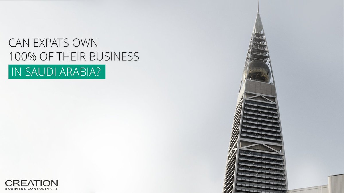 Can expats own 100% of a company in #SaudiArabia? YES - explore your options for setting up a  company in Saudi 📧 info@creationbc.com or 📞 KSA +966549952676 UAE +97148786240 #CreationKSA #BusinessGrowth #InvestmentOpportunities #ForeignOwnership #CompanyFormation #Business