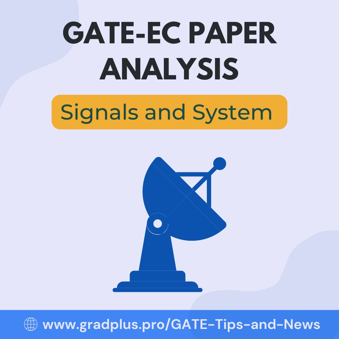 GradplusIndia's tweet photo. Analysis of GATE EC Previous Papers for Subject Signal and System
https://t.co/4XUs78rVIk

#gradplus #gateexam #gate #signalandsystem #gateec #signals #system #electronics https://t.co/H7N9SoLs4b